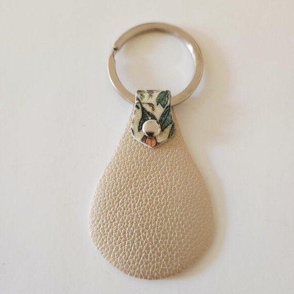 Coquette Floral Glitter Faux Leather Keychain Bag Charm - Picture 8 of 8